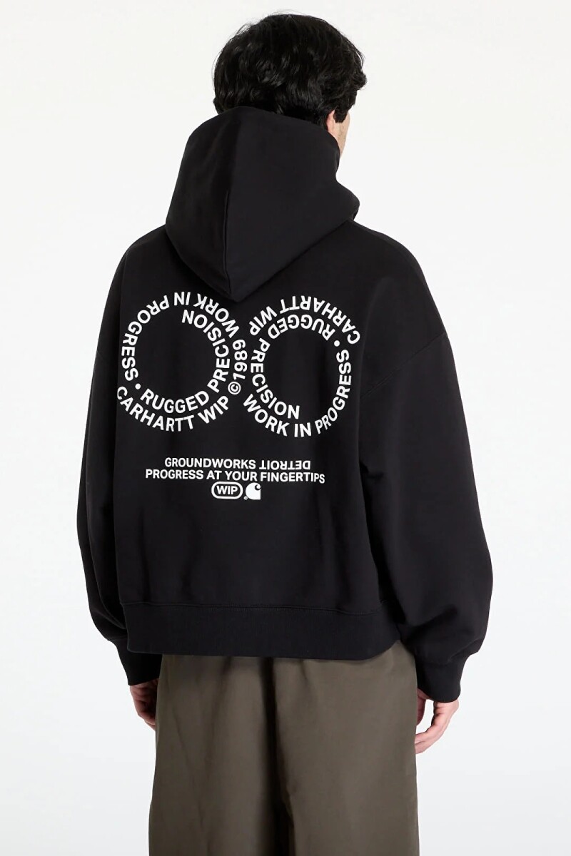 Hooded Rotation Sweat Negro