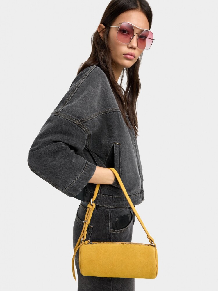 Chaqueta Denim Efecto Lavado negro