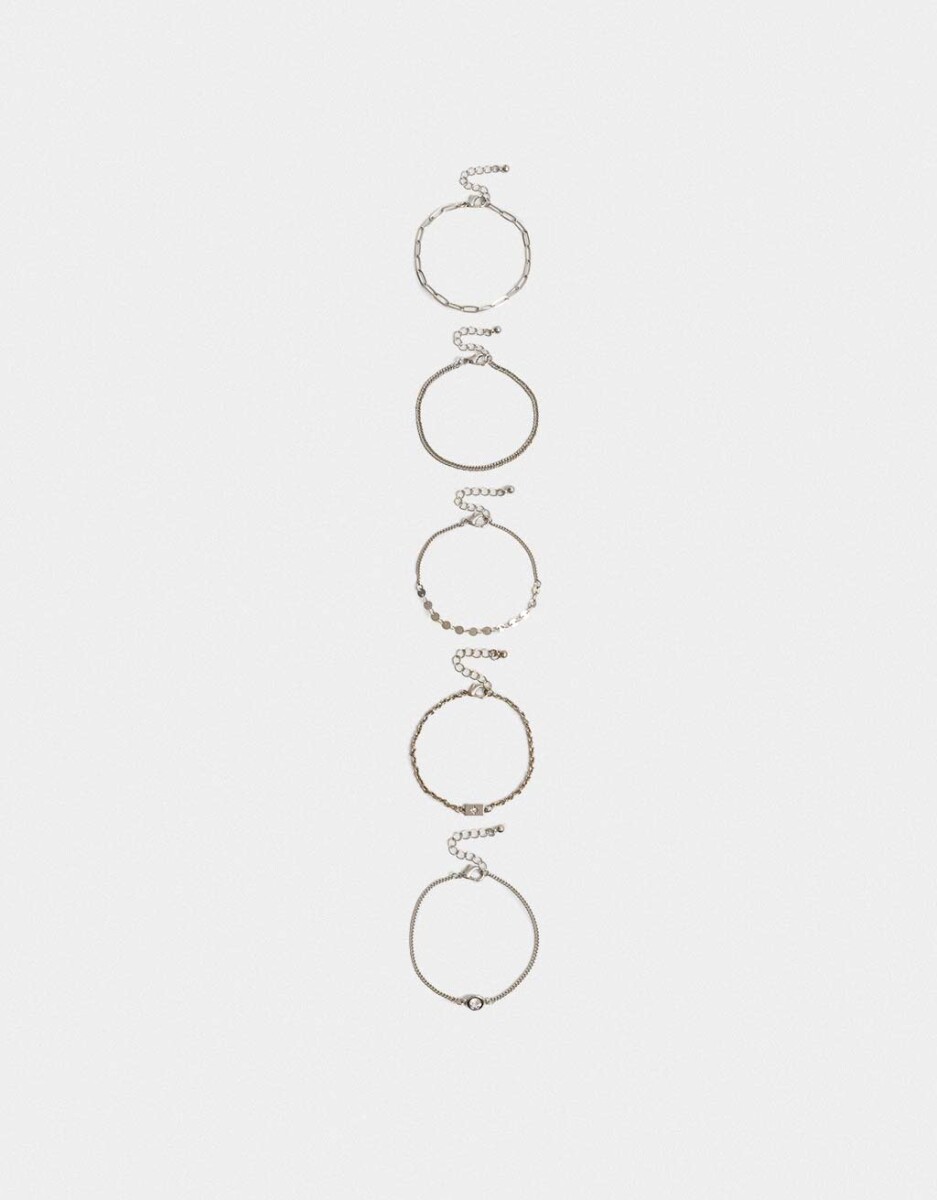 Pulseras Flexibles Sets De Metal 