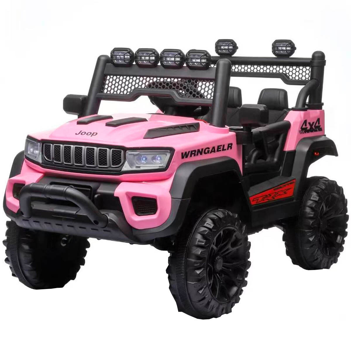 Auto Jeep Compact Batería C.remot Luz Música Español! - Rosa 