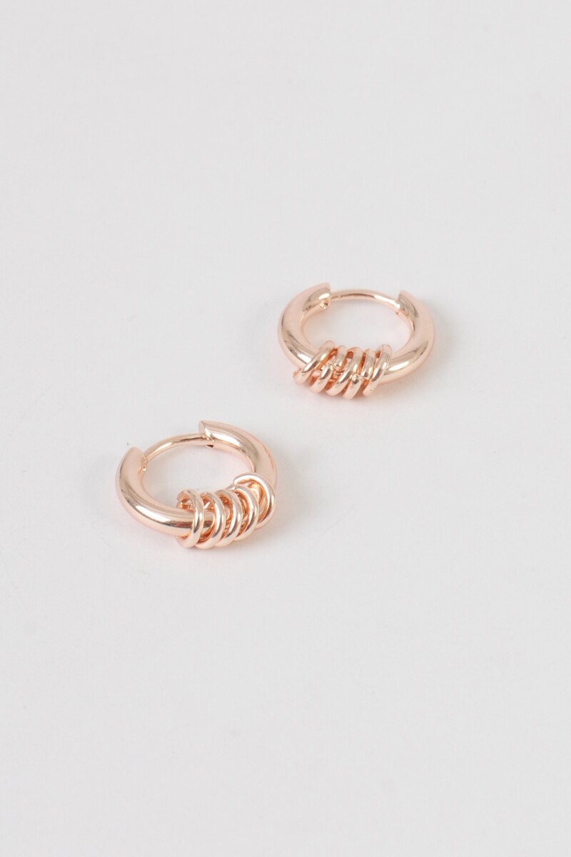 Aro con detalle oro rosa