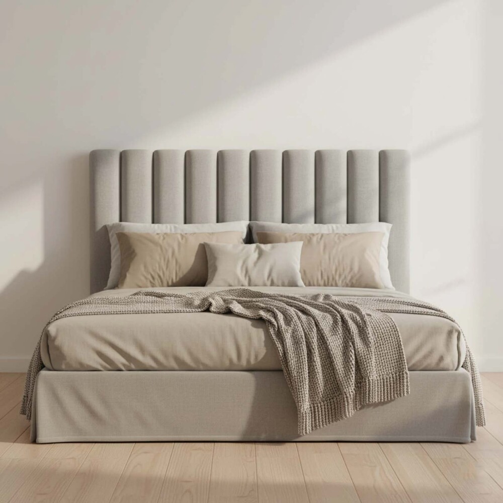 RESPALDO 2 PLAZAS TELA GRIS ISABELLA