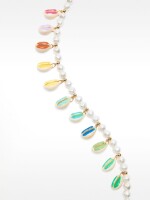 Collar Con Conchas Esmaltadas Multicolor multicolor