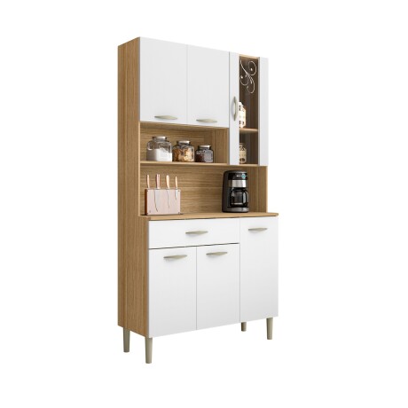JUEGO DE COCINA MODULAR KIT MOBILIARIO MDP GOLDEN FREIJO FREIJO Y BLANCO