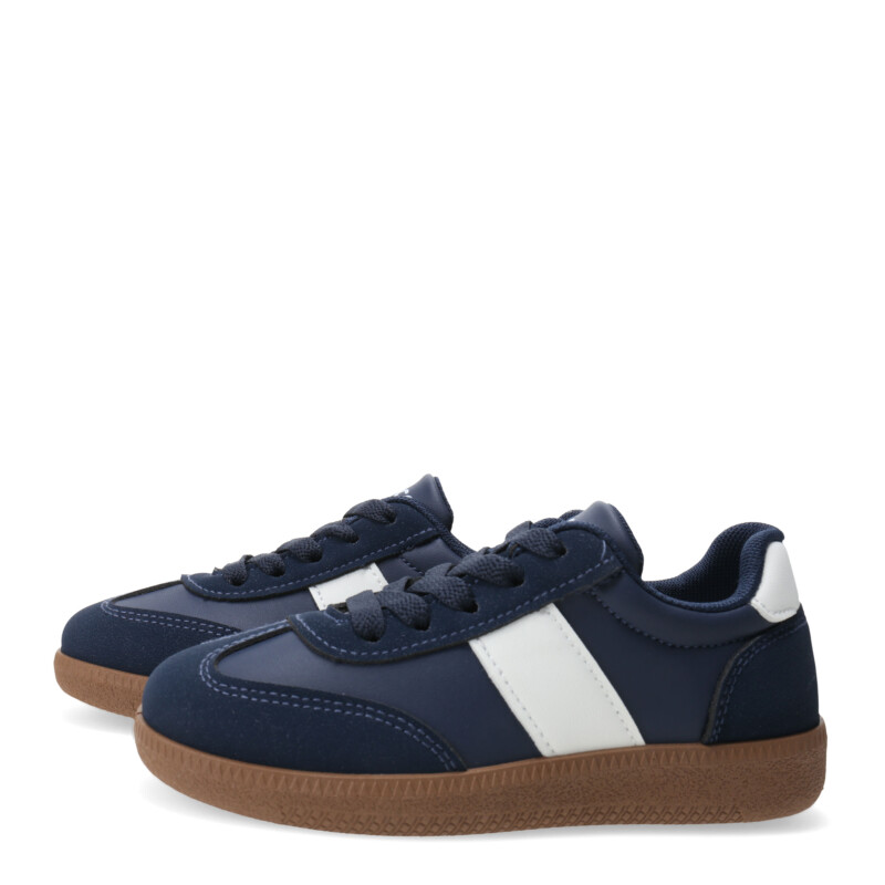 Championes de Niño Croco Kids ZAGA acordonado Azul Marino