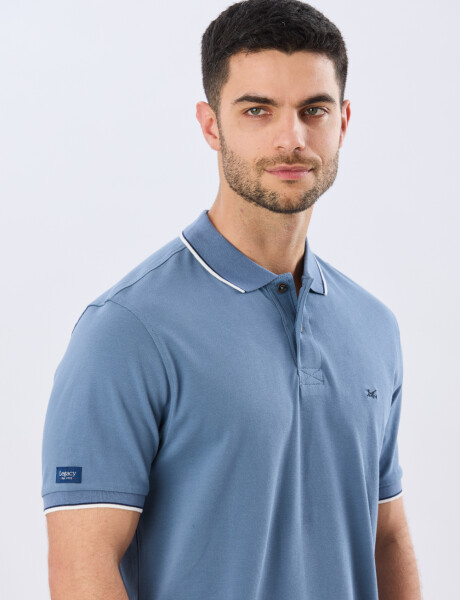 REMERA POLO LISA PIQUÉ Piedra