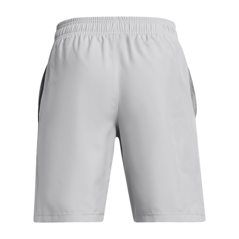 UA Woven Short-RED GRY-011