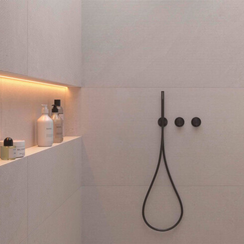 Porcelanato Gris Decorado Relieve Rectificado 60X120Cm Piso Pared GAMAS DE GRIS