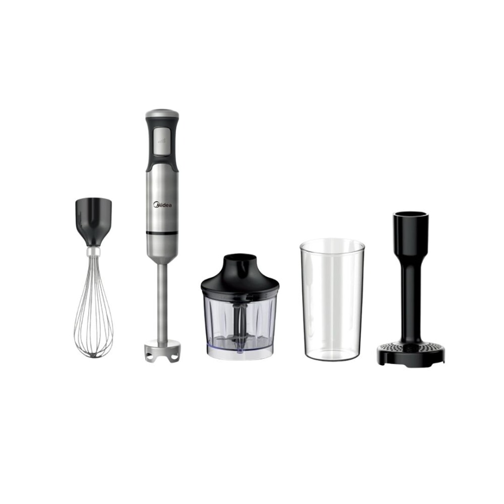 Mixer 4 en 1 Con Accesorios Inox - Modelo MJ-BH1201W - Midea Mixer 4 en 1 Con Accesorios Inox - Modelo MJ-BH1201W - Midea