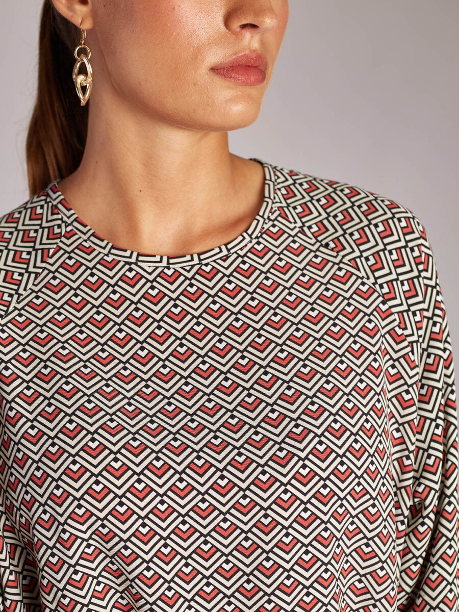 Blusa arabescos - marsala 