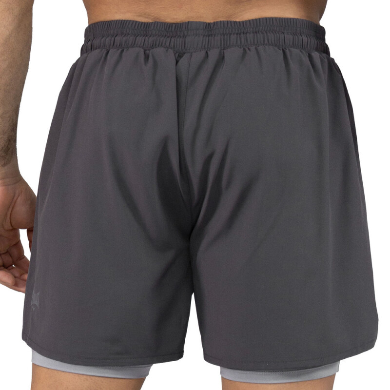 SHORT 2IN1 MEN POLY/SPX EVERLAST SLAM IV CH M6 CHARCOAL