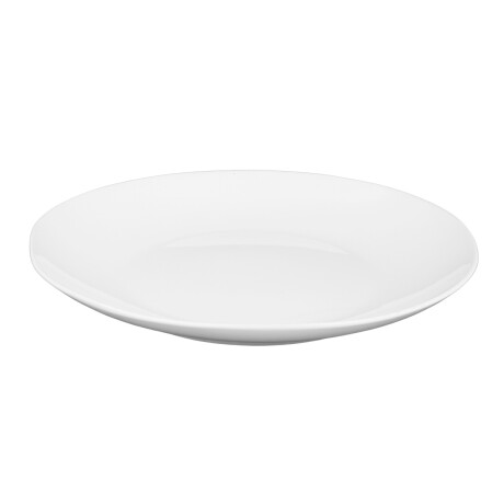 Plato llano de ceramica blanco liso Plato llano de ceramica blanco liso