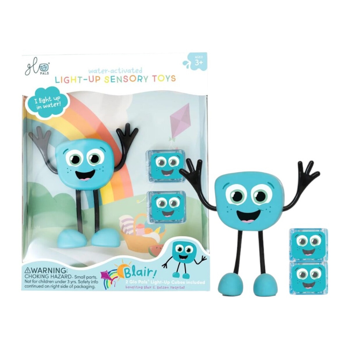Glo Pals cubos luminosos con personaje - Azul 