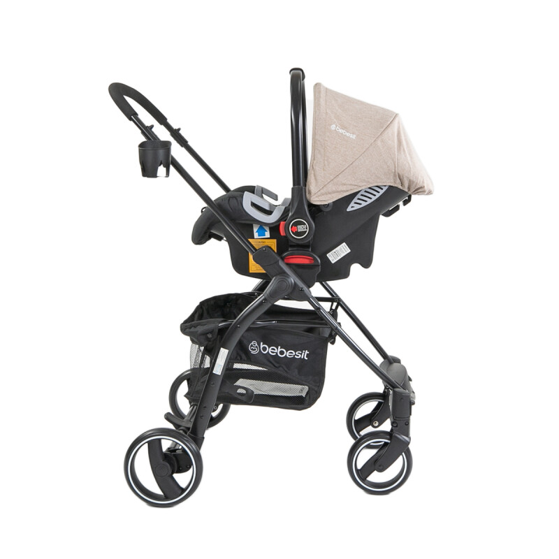 Coche Travel System I-Size Alfa Bebesit - Beige Coche Travel System I-Size Alfa Bebesit - Beige