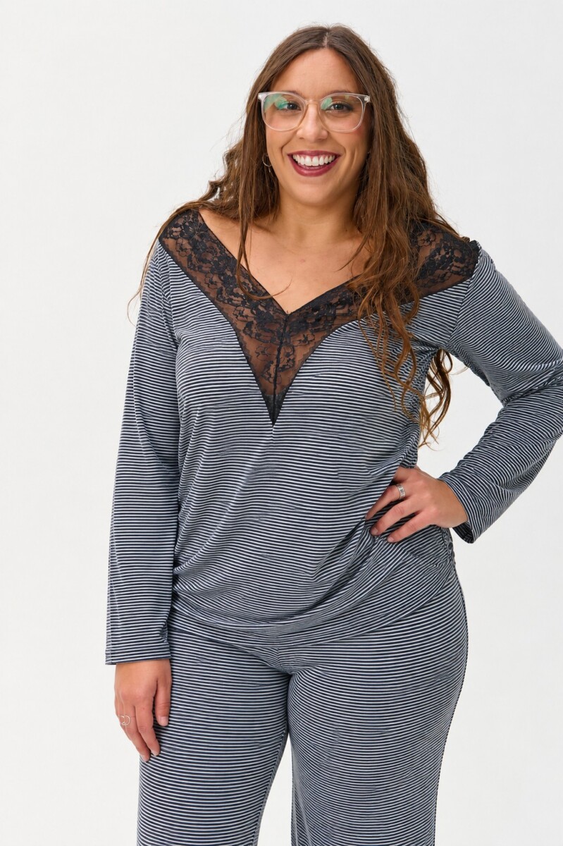 Pijama Theo - Negro 