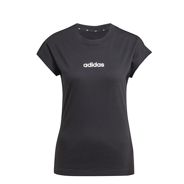 Remera de Mujer Adidas Lin Essentials W Negro - Blanco