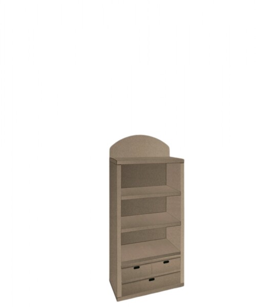 Biblioteca carton 70x35x142,5 cm. MADERA