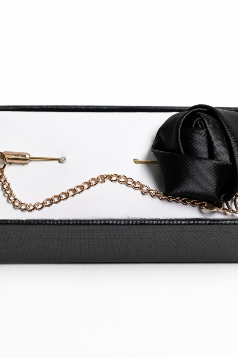 Pin para el Ojal Diseño Flor NEGRO