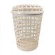 Cesto redondo para ropa con tapa 60 lts BEIGE