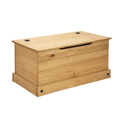 Baul - Pie De Cama - Living - Linea Mexicana Madera Maciza Natural