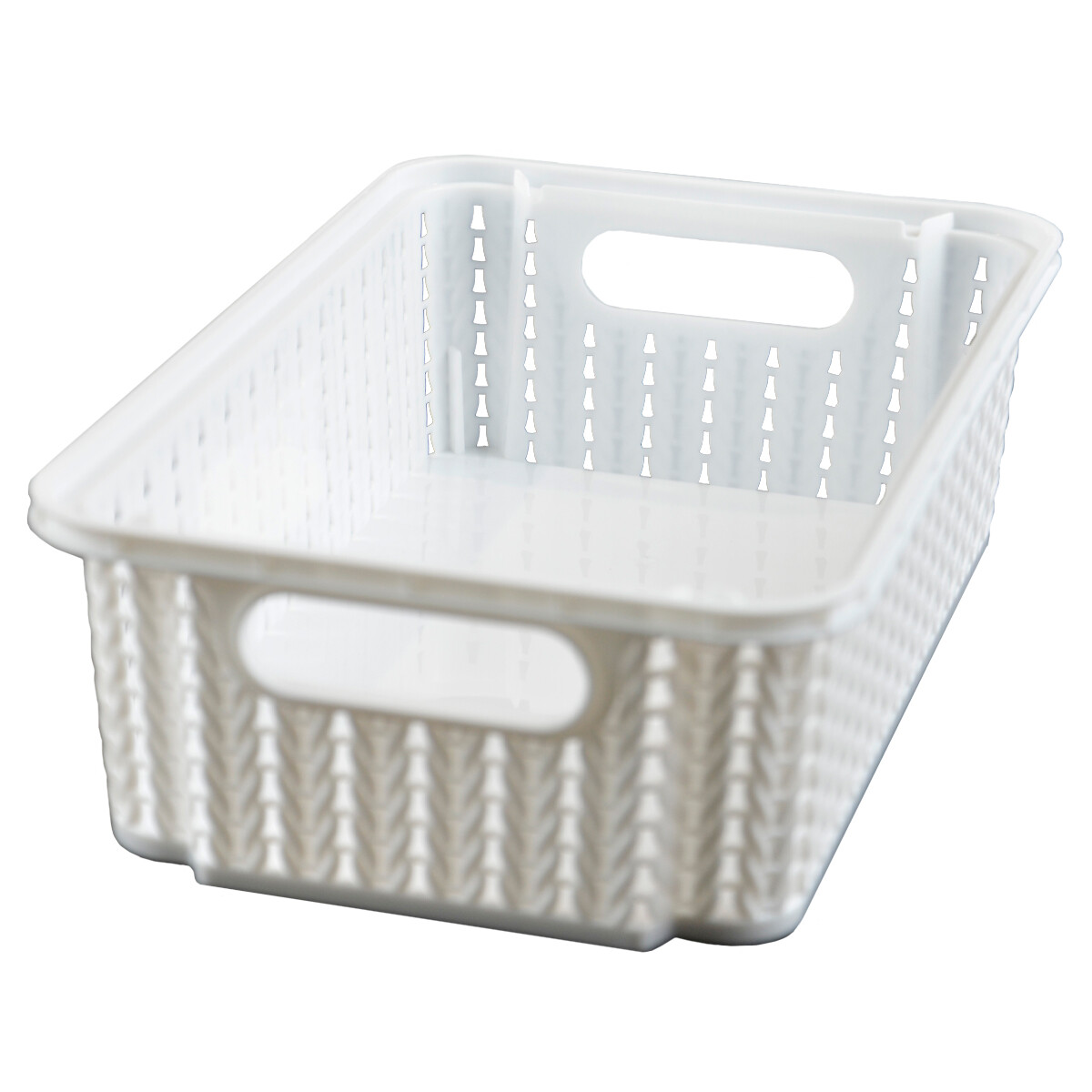 Cesto trama apilable 2,1 lts - BLANCO 