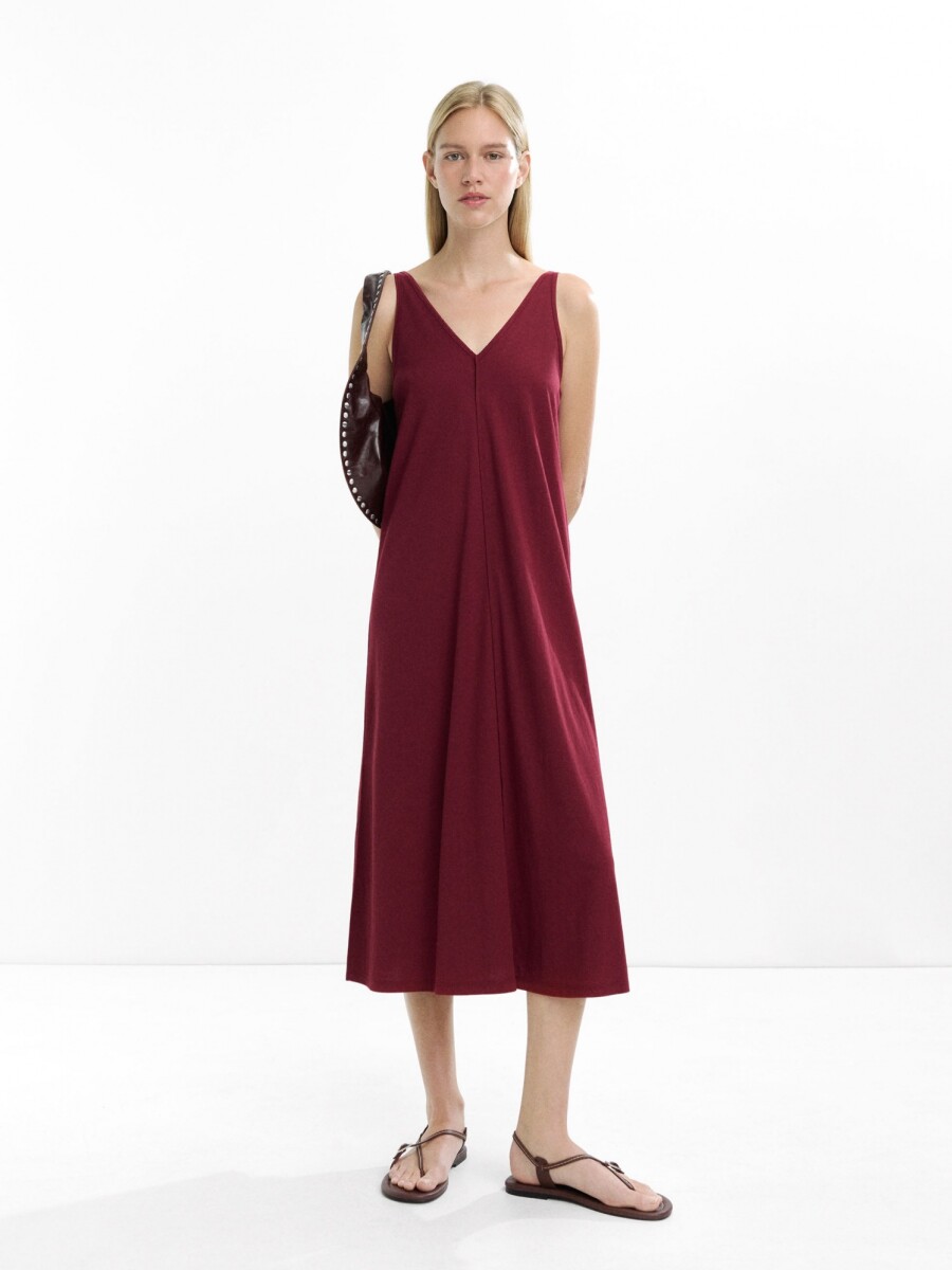 Vestido T Display 1 June burdeos