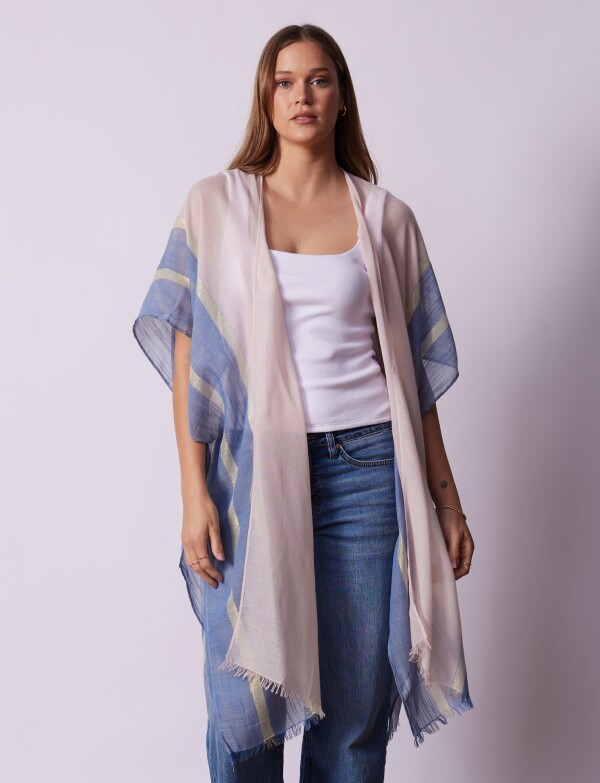 Kimono Lineas MULTI/ROSA