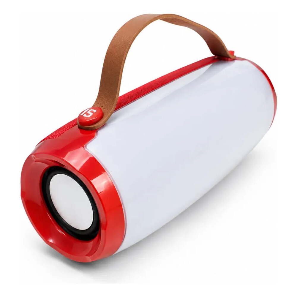 Parlante Ak205 Con Luces Y Bluetooth ROJO