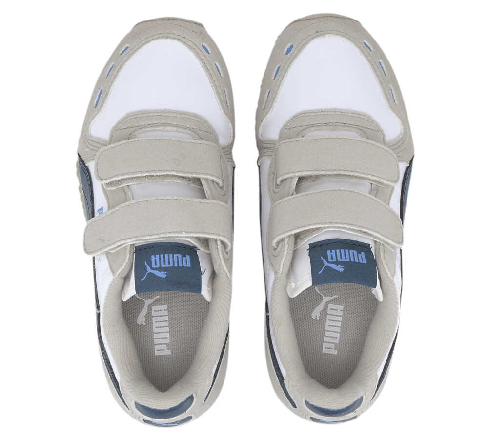 Smash V2 Velcro Jrs Blanco/Azul