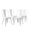 Silla Tolix Pack 4 unidades Metálica Blanco