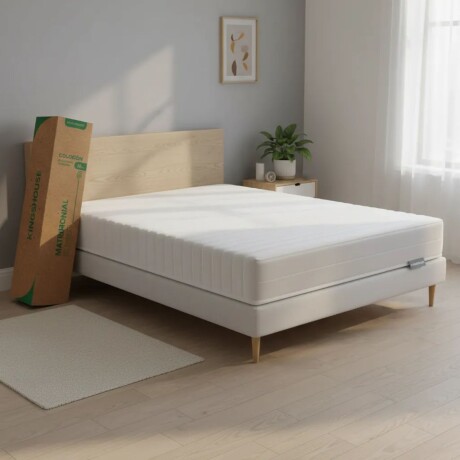 Colchon espuma 2 plazas de alta densidad en caja 188x138x16 cm Colchon espuma 2 plazas de alta densidad en caja 188x138x16 cm