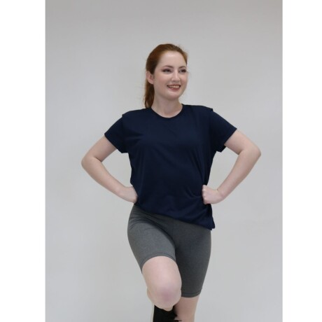 Camiseta Gildan Deportiva Femenino Azul marino