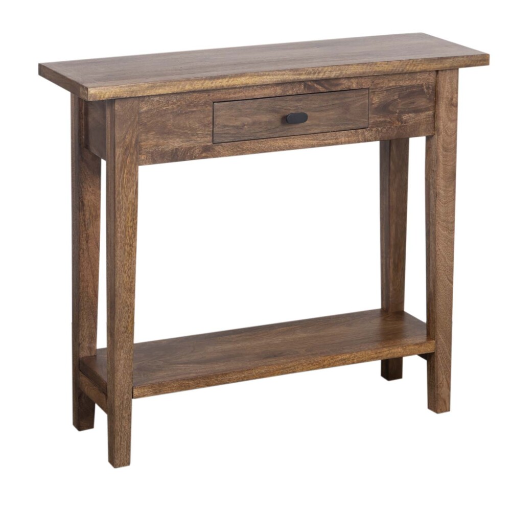 CONSOLA MDF-Y-MADERA MARRON RETRO CASTAÑO