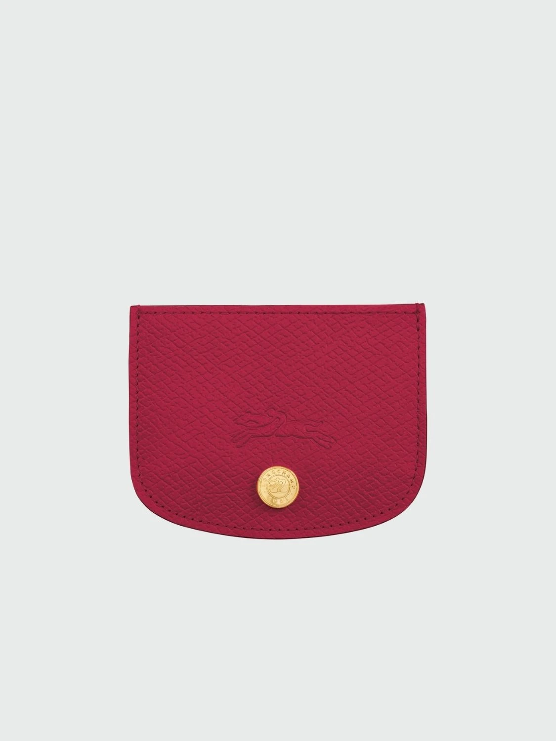 Longchamp- Tarjetero de Cuero, Epure Magenta