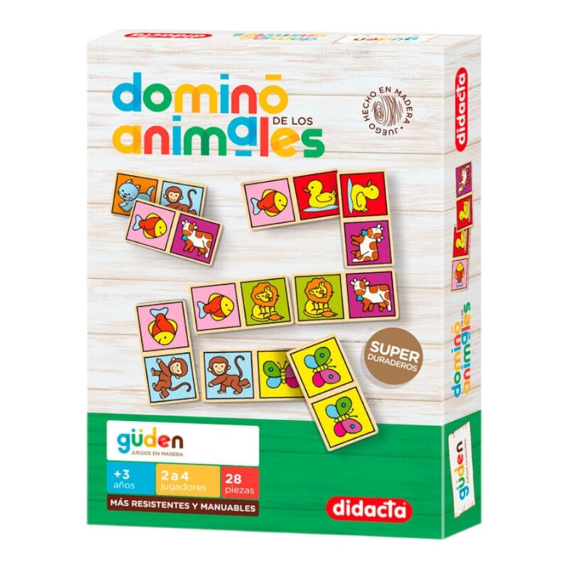 Dominó de Animales en Madera - Didacta Dominó de Animales en Madera - Didacta