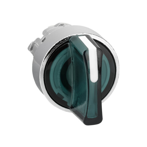 Cabezal selec. 3 pos. maneta corta verde ø22mm TL5484