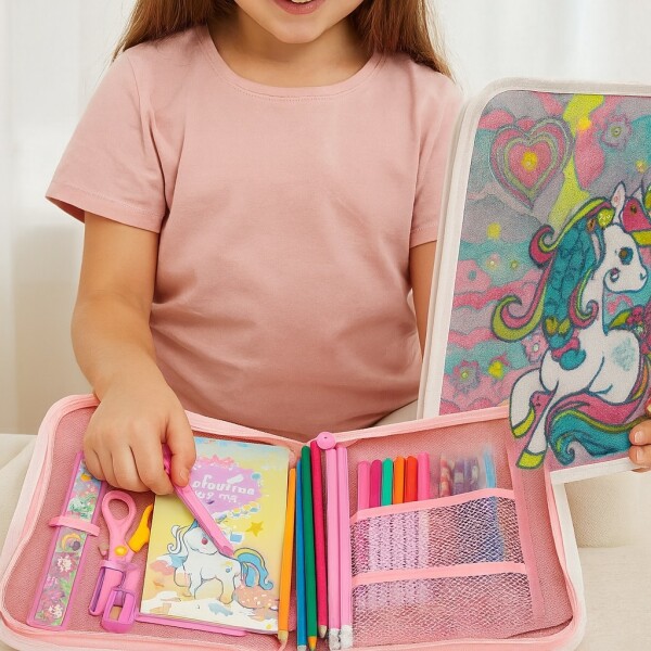 Cartuchera Infantil 36 Accesorios Unicornio Cartuchera Infantil 36 Accesorios Unicornio