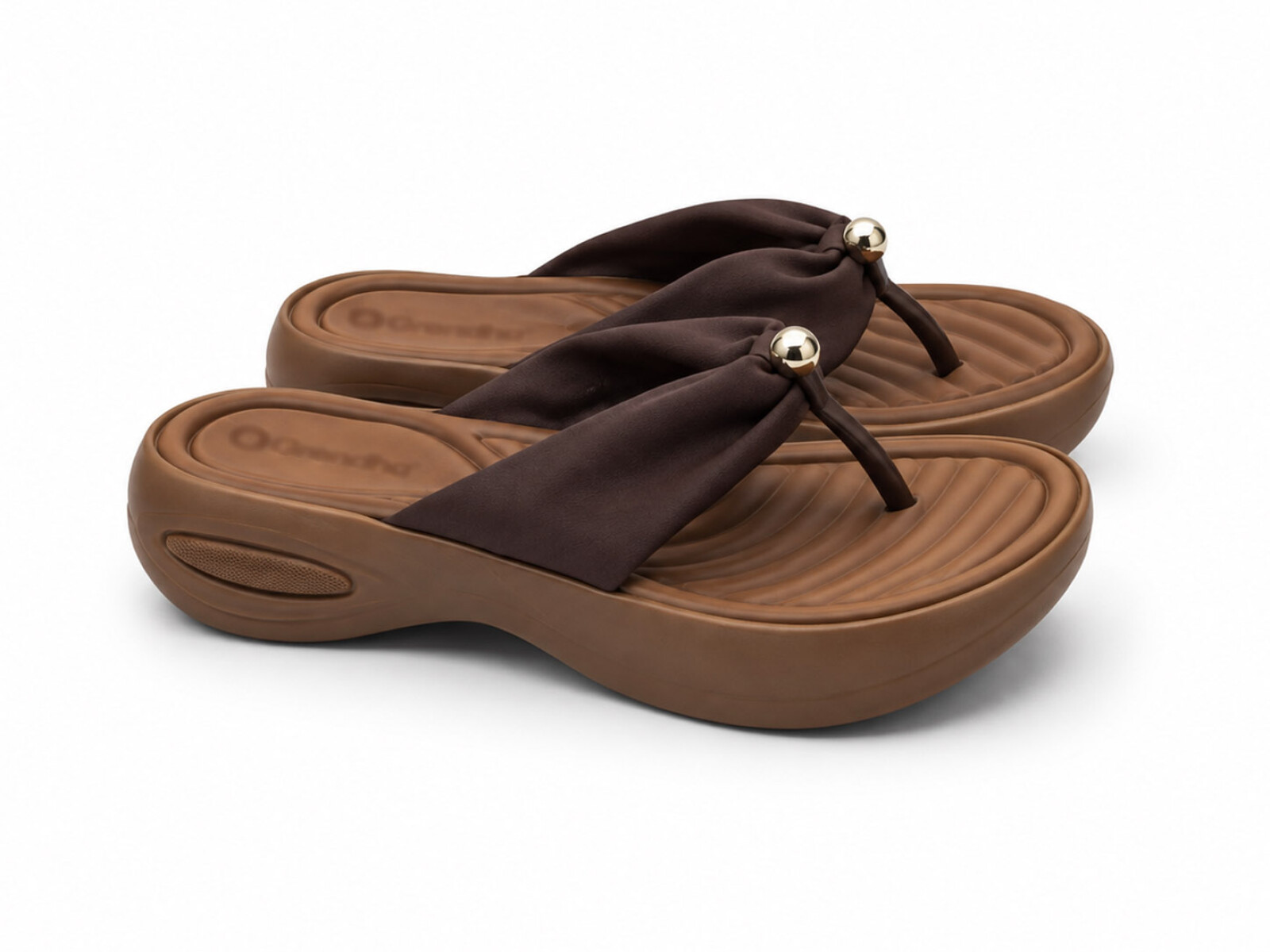 SANDALIA TIRA 469001 - Marrón Oscuro 