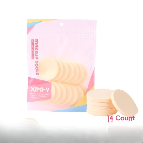 Pack Esponjitas De Maquillaje Circulares - 14 Uni - Amarillo Pack Esponjitas De Maquillaje Circulares - 14 Uni - Amarillo