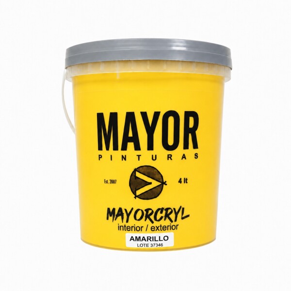 PINTURA INTERIOR EXTERIOR COLOR MAYOR 4LT MAYORCRYL Amarillo
