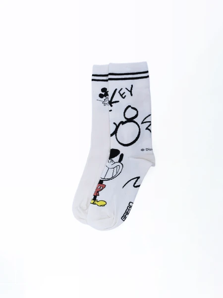 MEDIAS MICKEY CARICATURA PACK X 2 VARIANTE 1