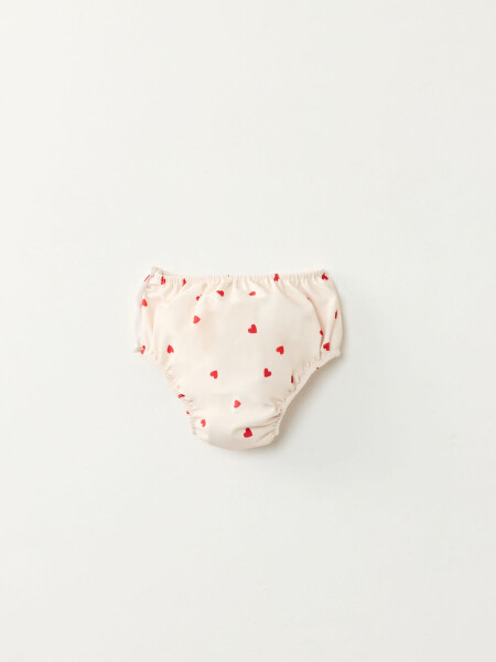 Pañal para agua reutilizable Estampa Corazones Crudo