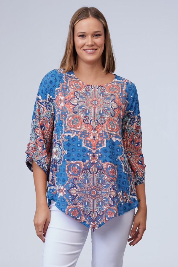 Blusa Print AZUL/MULTI