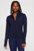 Top Feather Tech+ Half-Zip Top Mujer Deep Navy