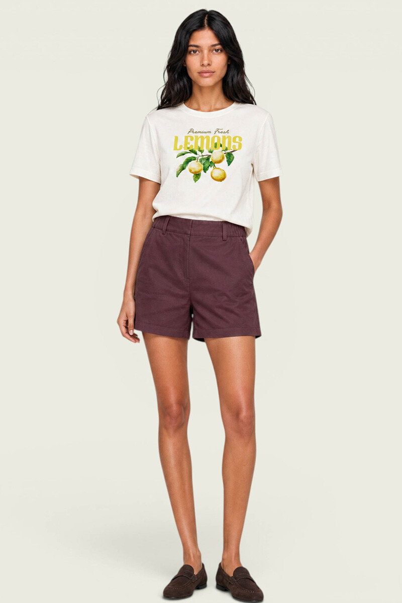 Remera Hering con estampas Amarillo