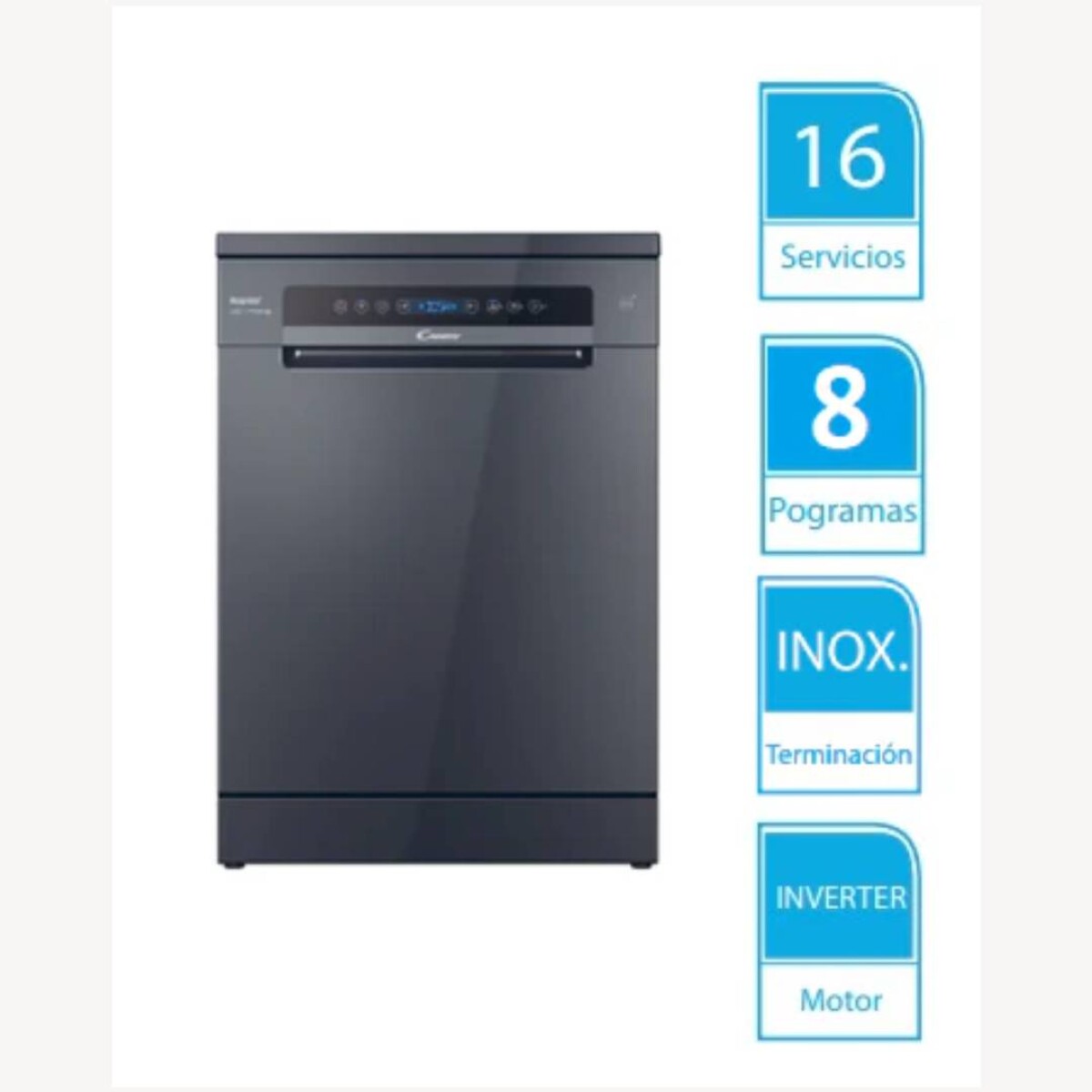 Lavavajillas Candy 16 servicios Inverter CF 6D4F0A - Antracita 