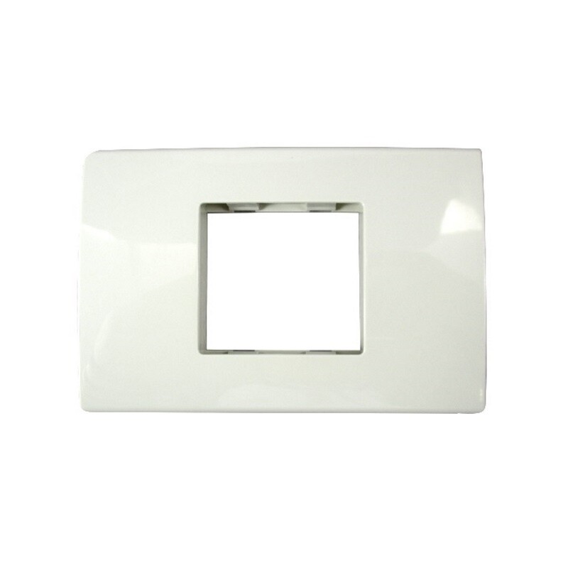 ""PLACA DE 2 PUNTOS  ""1 MODULO DOBLE"" MARFIL ""GALUX""" ""PLACA DE 2 PUNTOS  ""1 MODULO DOBLE"" MARFIL ""GALUX"""