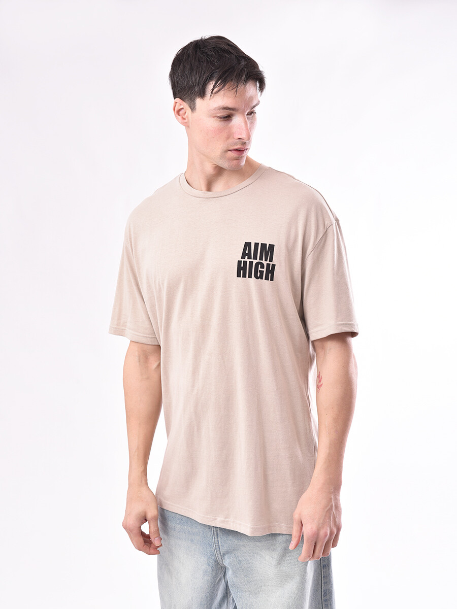 REMERA SETTLE - BEIGE 