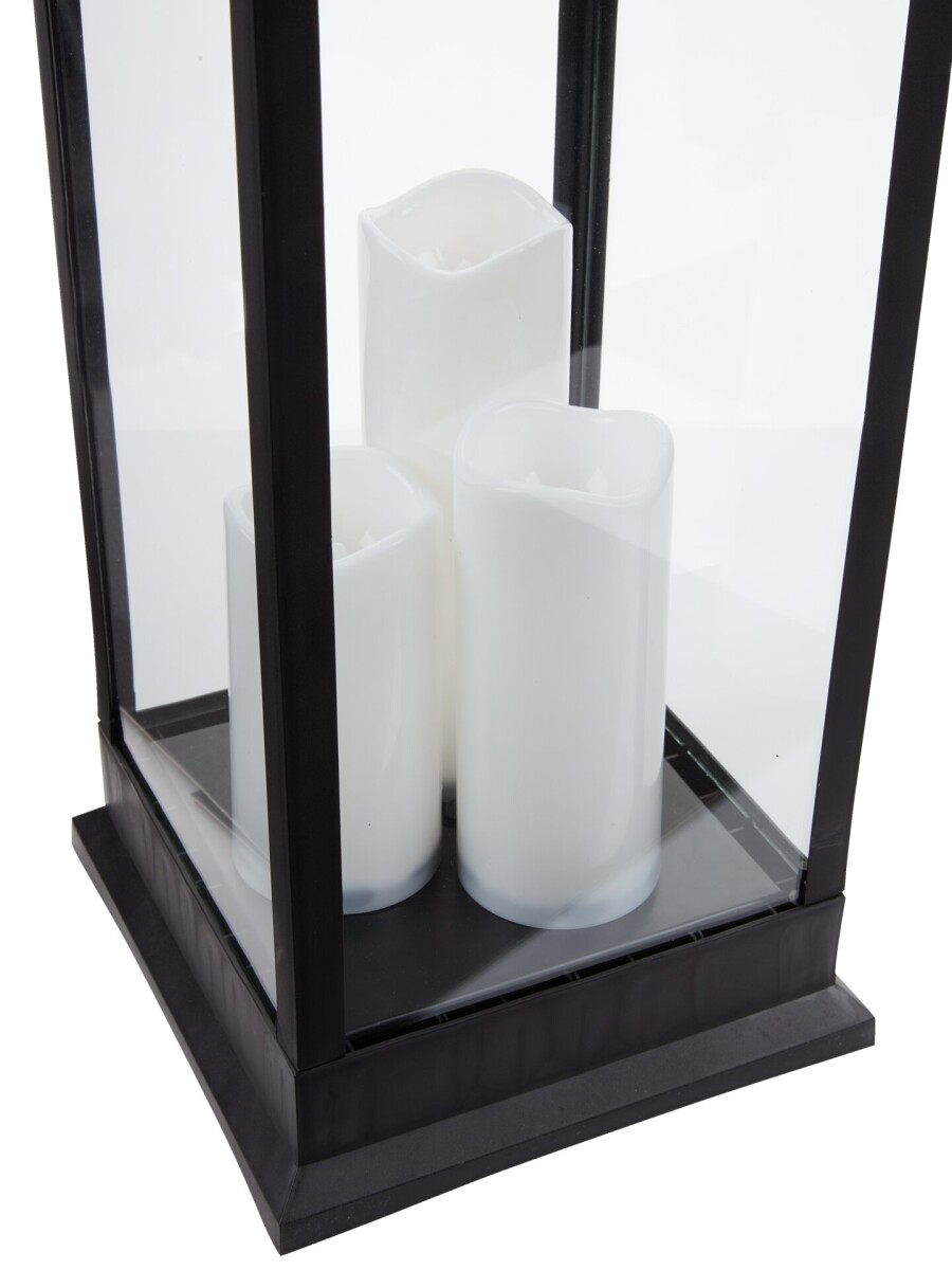 Farol ANKA 24x24x70cm c/LED negro 
