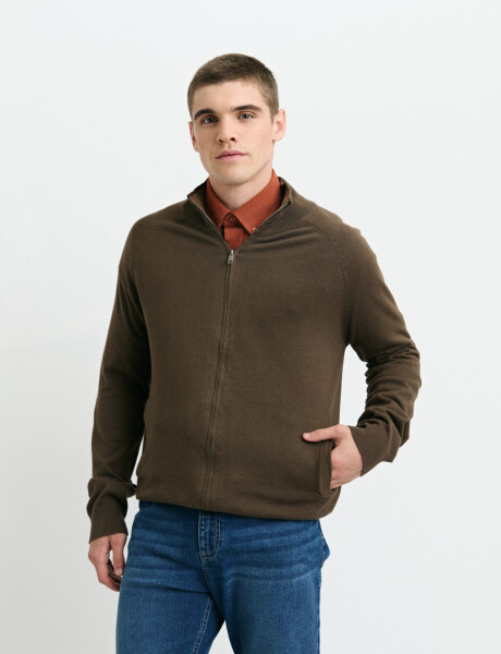 470981 CARDIGAN HARRINGTON LABEL Oliva